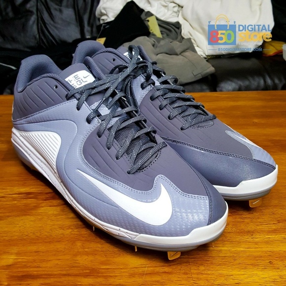 Nike Air MVP Pro 2 Metal Baseball Cleats Grey 16 - Picture 4 of 8